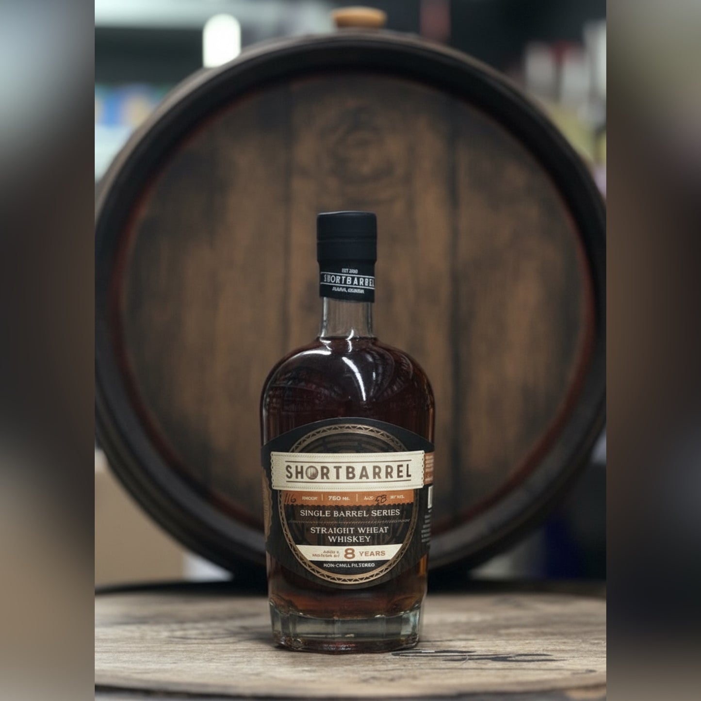 Short barrel 8 yr wheat whisky