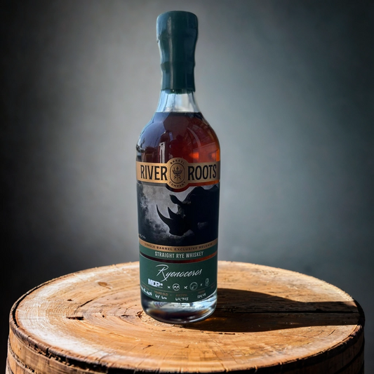 River Roots 6 Year 6 Month KY 100% Rye Whiskey - "Ryenoceros" - Owensboro, KY