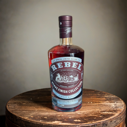 Rebel Cask Strength Wheated Bourbon - Stave Finish Collection - Single Barrel - Mocha Stave Finish - "I Survived Milton"