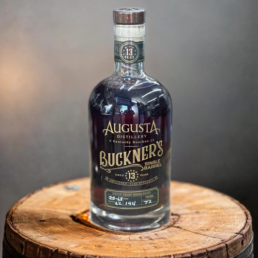 AUGUSTA BUCKNER’S LIMITED EDITION 13-YEAR SINGLE BARREL UNFILTERED 144PF MDP LION DEN KENTUCKY STRAIGHT BOURBON WHISKEY